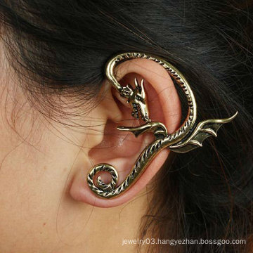 Hot Sale Dragon Design Individual Vintage Wholesale Ear Clip dragon ear cuff